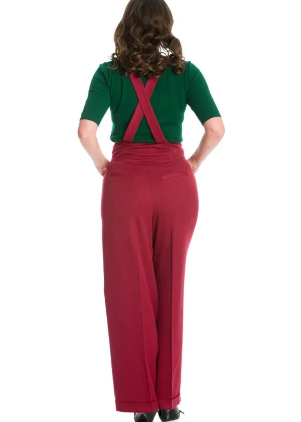 Banned Her Favorites 40's Trousers Burgundy
