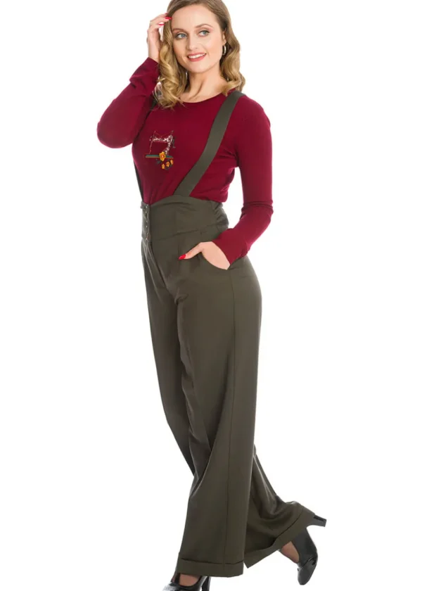 Banned Her Favorites 40's Trousers Green