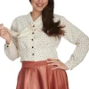 Banned Jane Spot 40's Blouse Cream