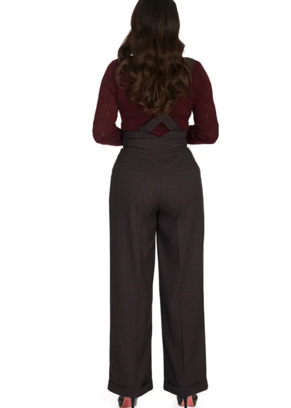Banned Jenny Check 40's Trousers Navy