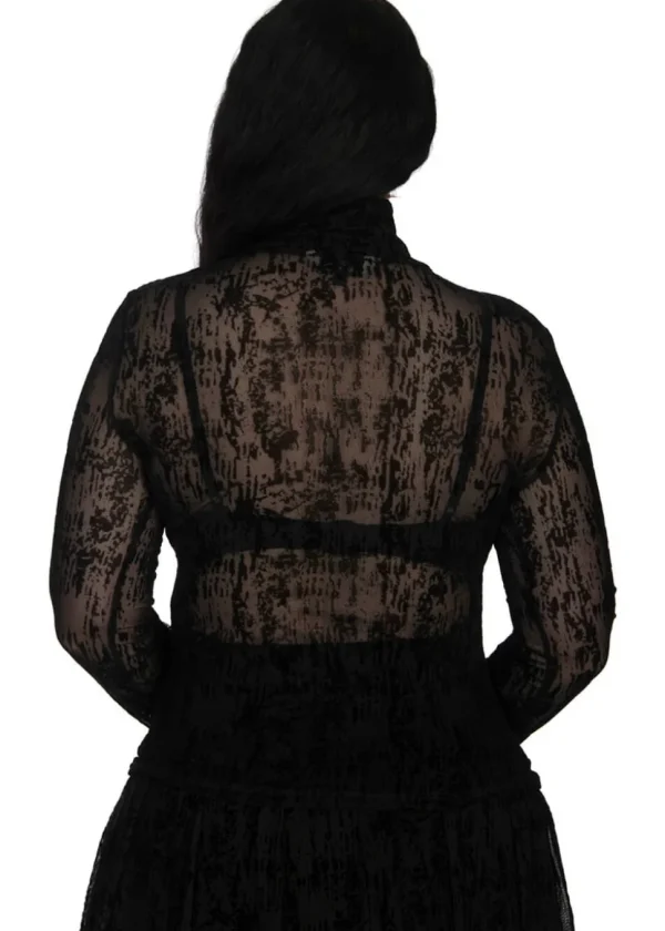 Banned Lattice Top Black