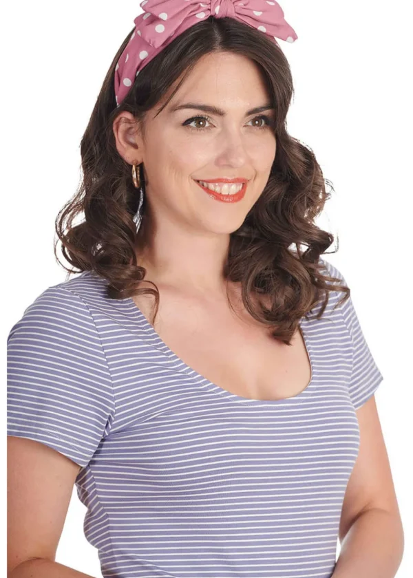 Banned Magdalen Polkadot 50's Headband Pink