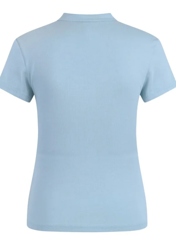 Banned Mandarin Collar 40's Top Blue