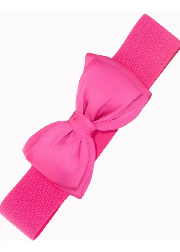 Banned Maria Bow Elastic Belt Hot Pink