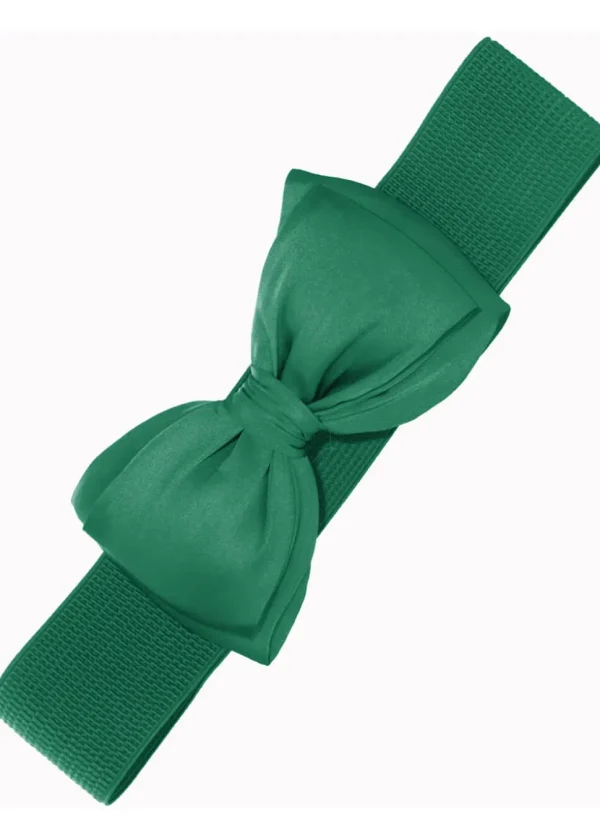 Banned Maria Bow 50's Retro Elastic Belt Green