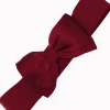 Banned Maria Bow 50's Retro Elastic Belt Burgundy