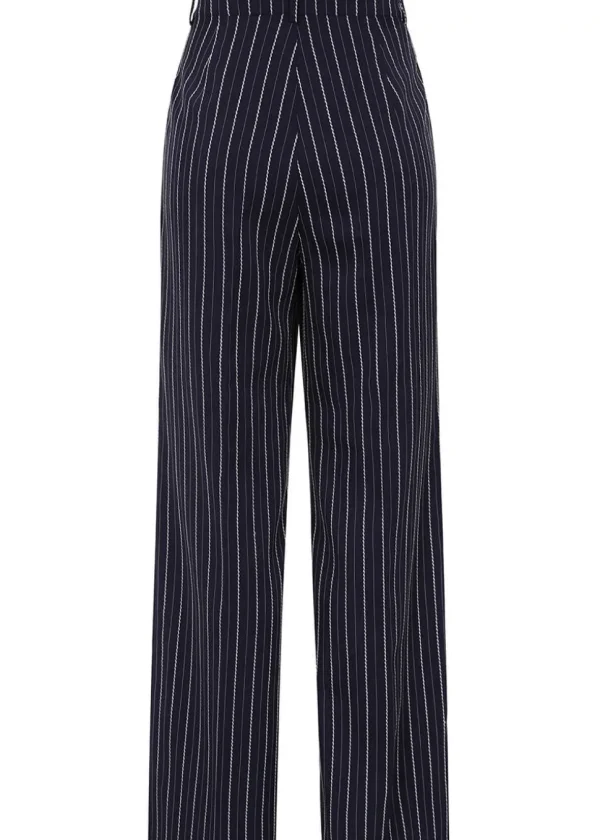 Banned Martha Sail Stripe 40's Trousers Navy