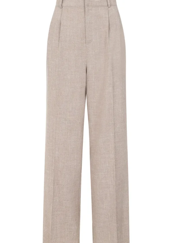 Banned Martha Sand Stripe 40's Trousers Biscuit