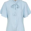 Banned May Wave Blouse Blue
