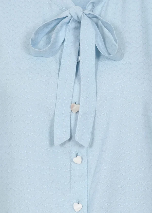 Banned May Wave Blouse Blue