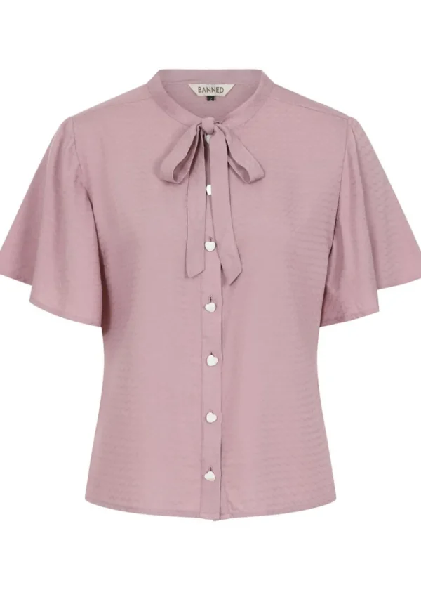 Banned May Wave Blouse Lilac