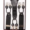 Banned Men's Polkadot Rockabilly Braces Black