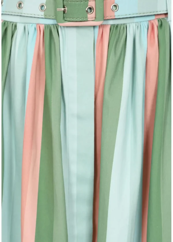 Banned Mila Lollipop Stripes 50's Swing Skirt Multi