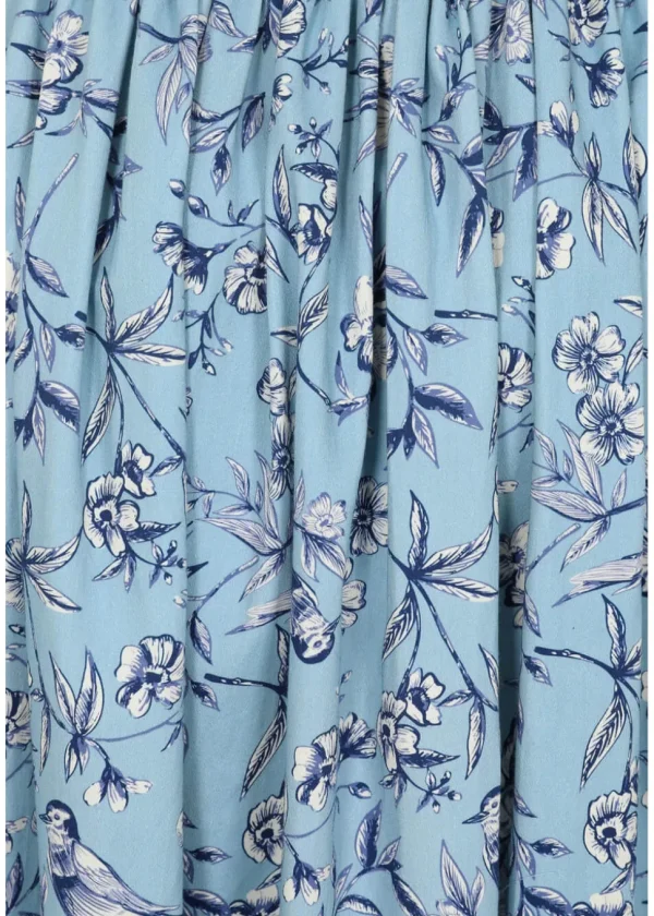 Banned Mila Toile 50's Swing Rok Light Blue