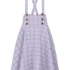 Banned Moana Check 40's Swing Skirt Lilac