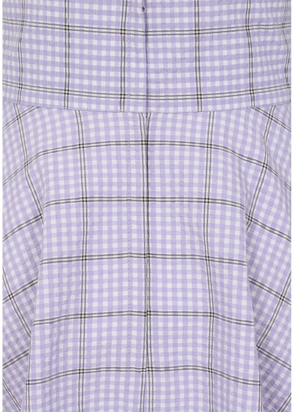 Banned Moana Check 40's Swing Skirt Lilac