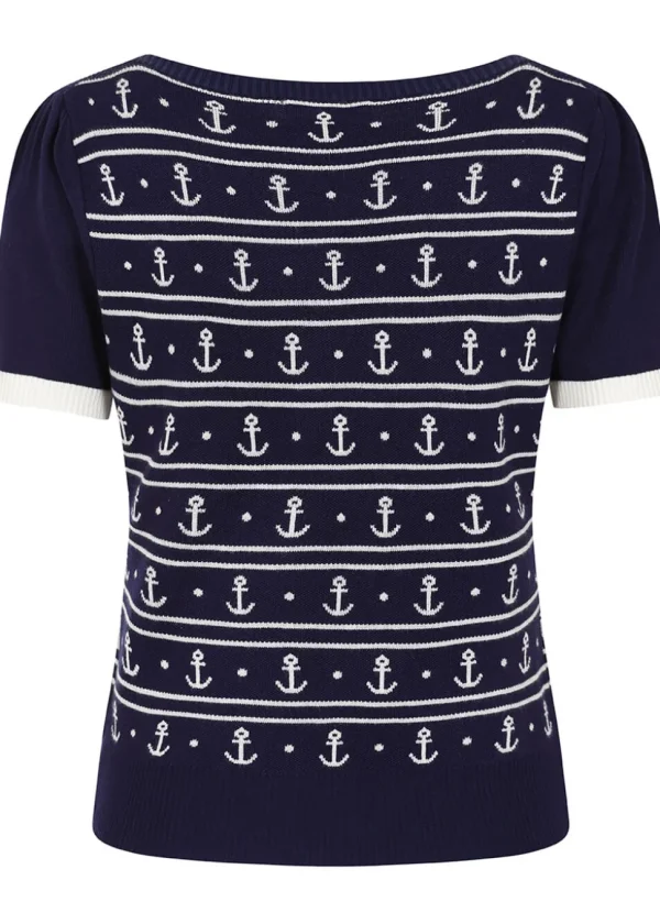 Banned Nellie Anchors Jumper in Navy