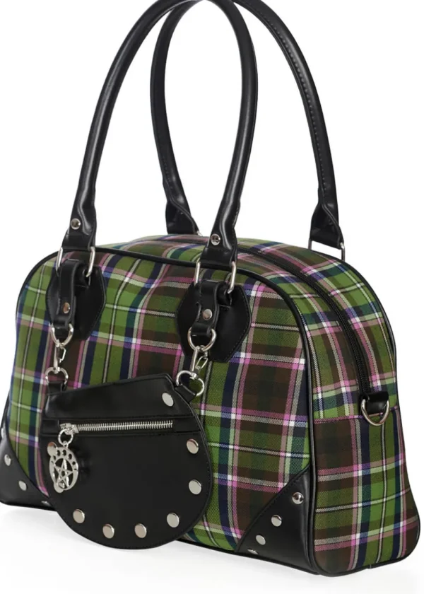Banned New Warren Tartan Bag Green
