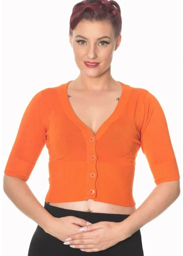 Banned Overload Cardigan Orange Color