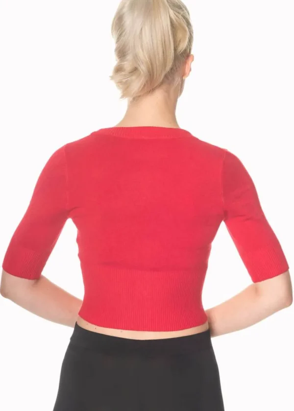 Banned Overload Cardigan Red