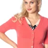 Banned Overload 50's Cardigan Coral