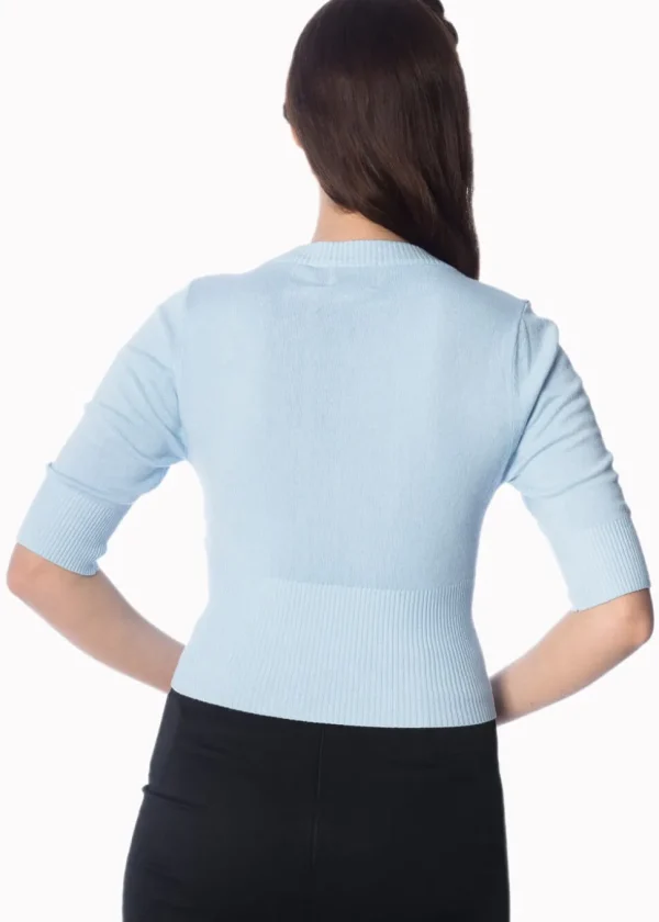 Banned Overload 50's Cardigan Baby Blue