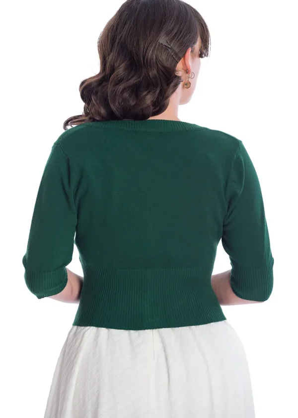 Banned Overload 50's Cardigan Dark Green
