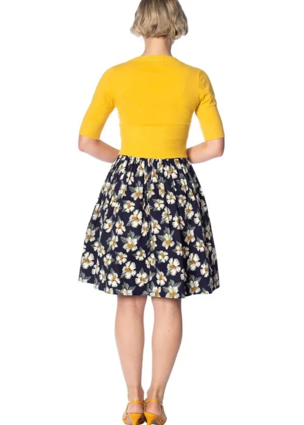 Banned Overload 50's Cardigan Mustard