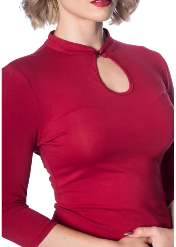 Banned Peekaboo 40's Top Red