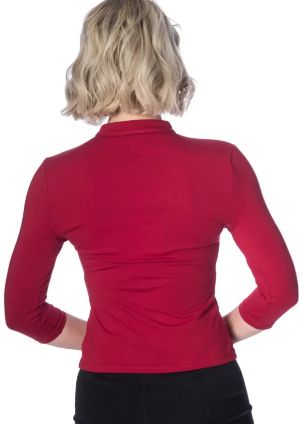 Banned Peekaboo 40's Top Red