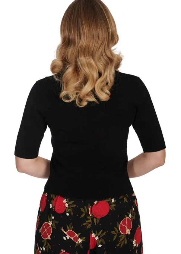 Banned Pomegranate Poloneck Jumper Black