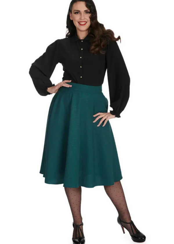 Banned Posey 40's Blouse Black