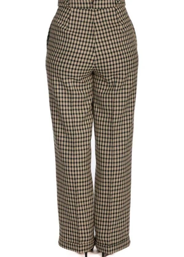 Banned Ruby Check 40's Trousers Black