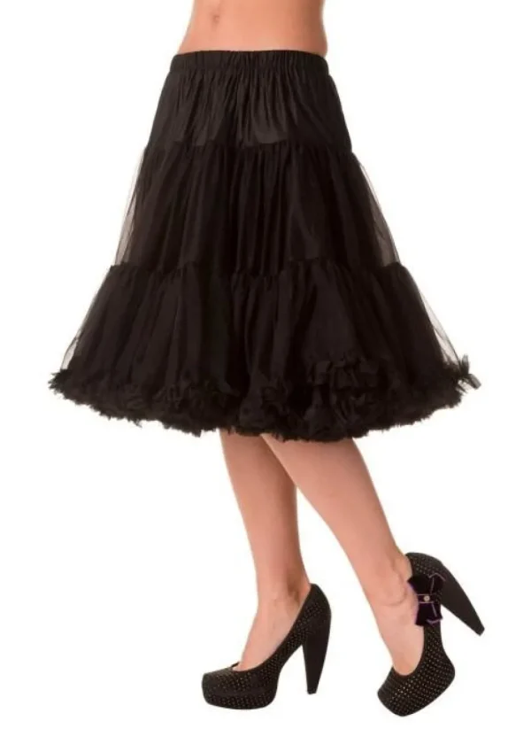 Banned 50's Petticoat Knee Length Black