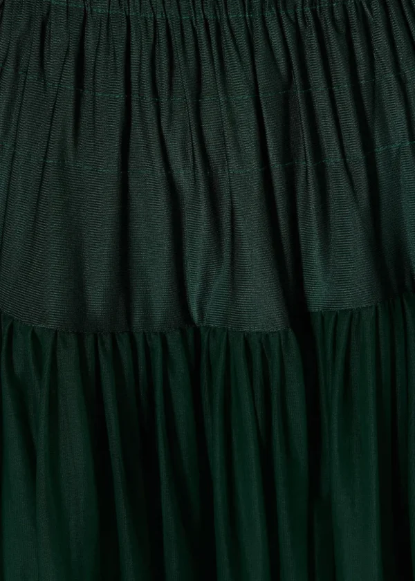 Banned 50's Petticoat Lang Dark Green