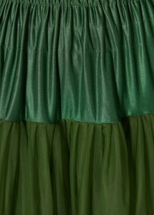Banned 50's Petticoat Long Forest Green