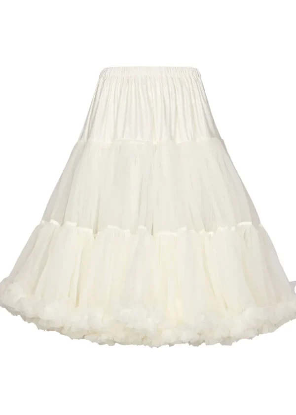 Banned 50's Petticoat Long Ivory