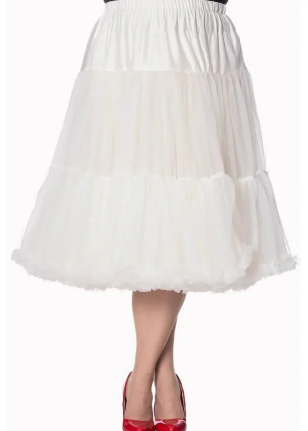 Banned 50's Petticoat Long Ivory
