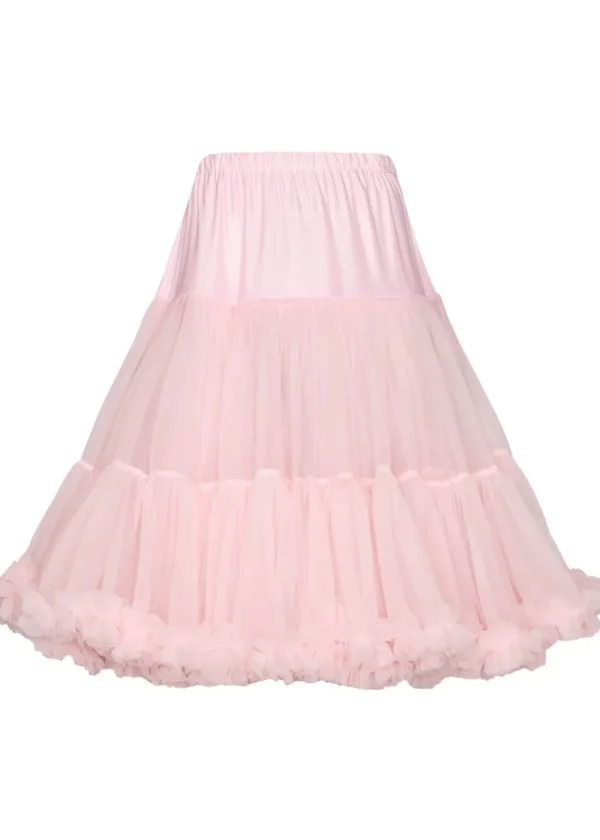 Banned 50's Petticoat Long Light Pink