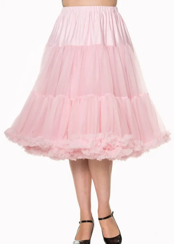 Banned 50's Petticoat Long Light Pink