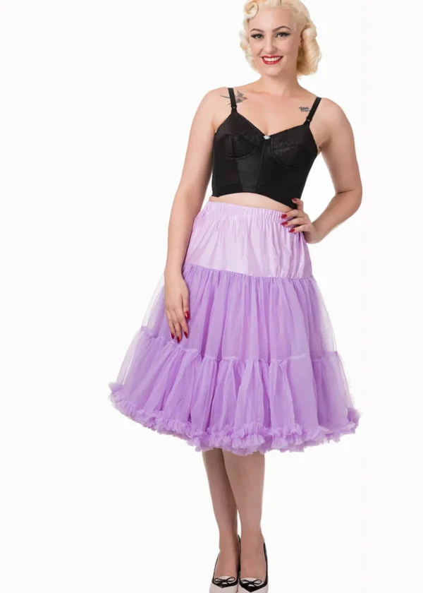 Banned 50's Petticoat Long Lavender