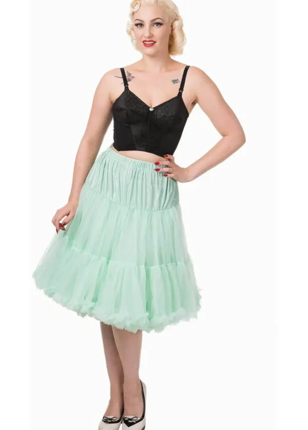 Banned 50's Petticoat Long Mint Color