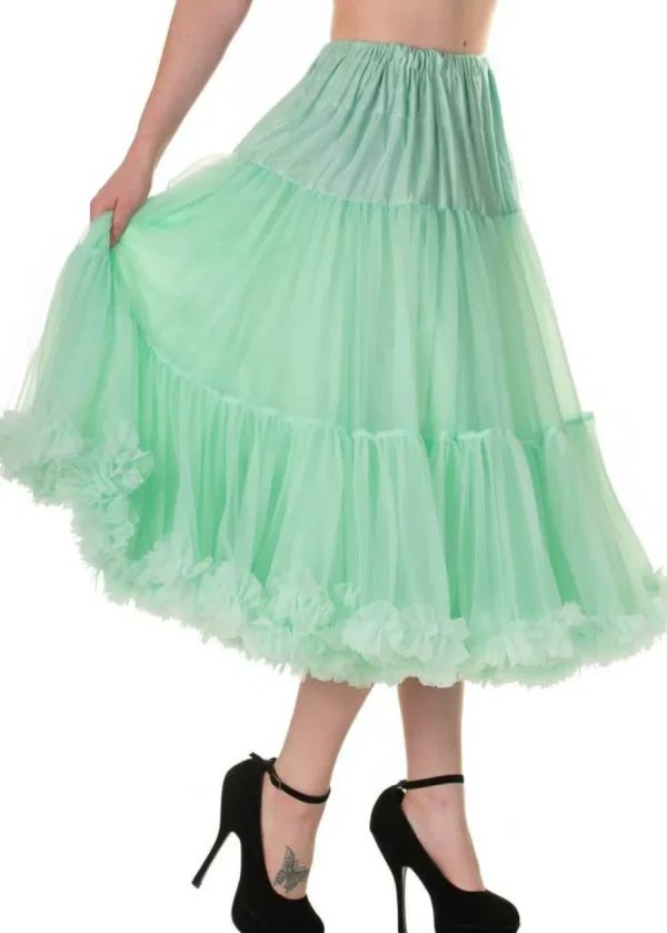 Banned 50's Petticoat Long Mint Color