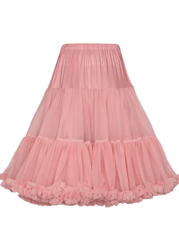 Banned 50's Petticoat Long Old Pink