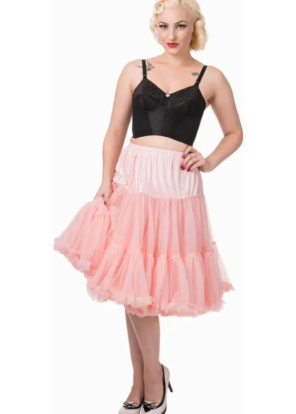 Banned 50's Petticoat Long Pink