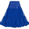 Banned 50's Petticoat Long Royal Blue