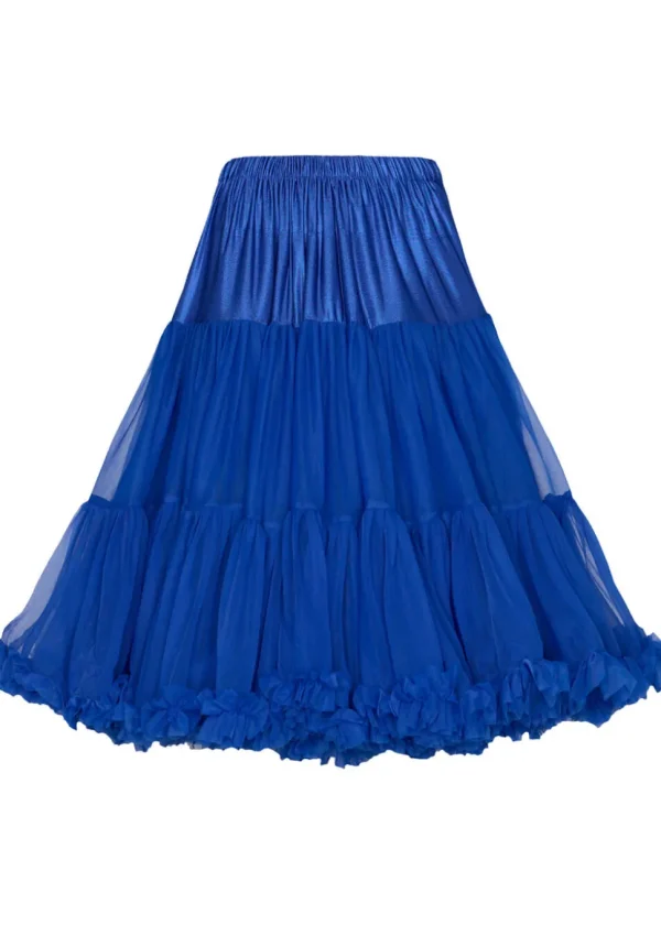 Banned 50's Petticoat Long Royal Blue