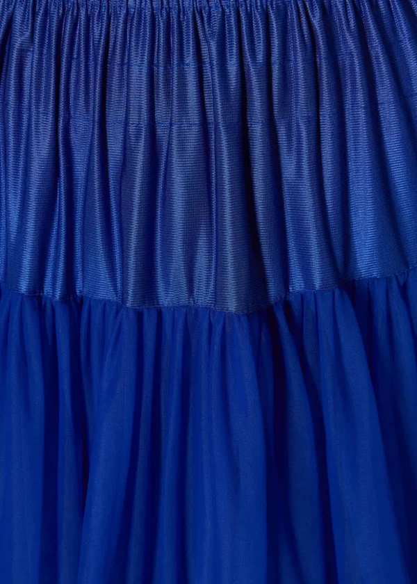 Banned 50's Petticoat Long Royal Blue