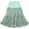 Banned 50's Petticoat Long Sage Green