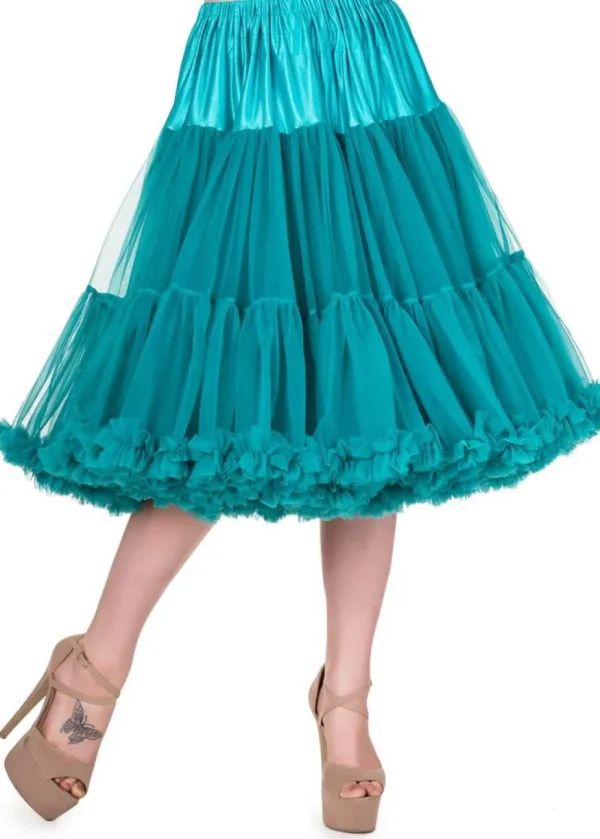 Banned 50's Petticoat Long Teal